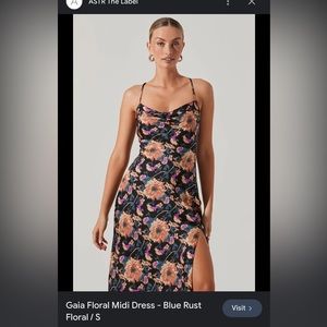 Gaia Floral Mini Dress Black over Floral size XS